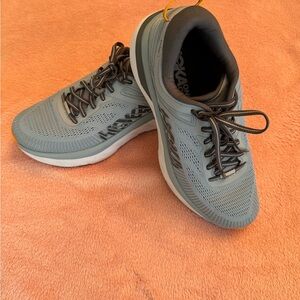 Hoka Bondi 7 Men’s Gray Athletic Shoes Size 8.5